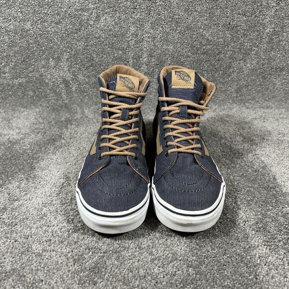 Vans Sk8-Hi Reissue Denim C&L Women’s Sz 10 Mens 8.5 Brown Blue Skateboard Shoes main image 10